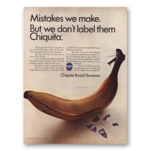1966 Chiquita Banana Print Ad | Mistakes