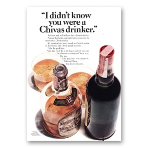 1966 Chivas Regal Print Ad | I Didn’t Know You Were Chivas Drinker