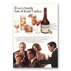 1966 Christian Brothers Print Ad | Every Bottle 5 Sides