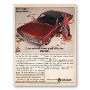 1966 Chrysler Newport Print Ad | Waited All Winter