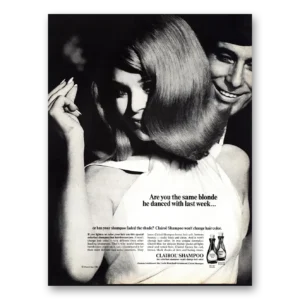 1966 Clairol Shampoo Print Ad | Same Blonde