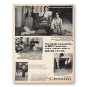 1966 Creslan Fiber Print Ad | Crooked Lane