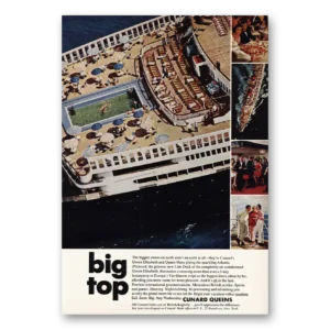 1966 Cunard Print Ad | Big Top