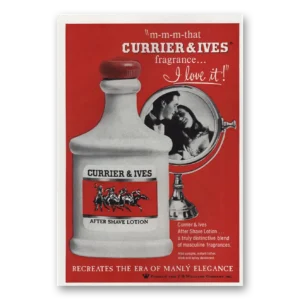 1966 Currier & Ives Print Ad | Manly Elegance