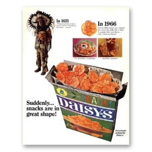 1966 Daisys Snacks Print Ad | Great Shape