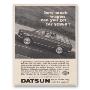 1966 Datsun Wagons Print Ad | Sensibly Sized