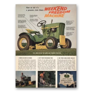 1966 John Deere Print Ad | Weekend Freedom Machine