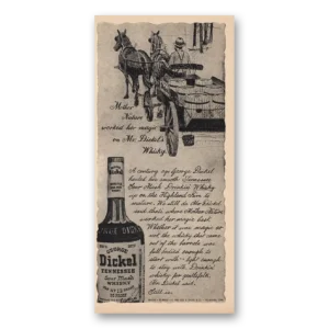 1966 George Dickel Print Ad | Mother Nature