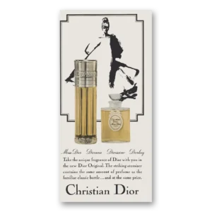 1966 Christian Dior Perfumes Print Ad | Fragrance Dior