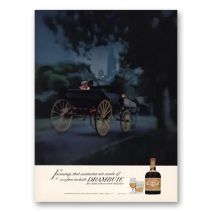 1966 Drambuie Print Ad | Horse Carriage