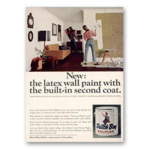1966 Dutch Boy Paint Print Ad | Nalplex Paint