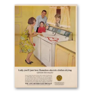 1966 Edison Electric Print Ad | Love Flameless