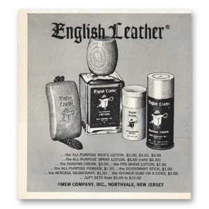 1966 English Leather Print Ad | Mens Lotion Spray