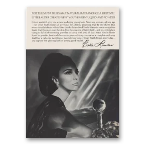 1966 Estee Lauder Print Ad | Youth Sheen