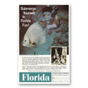 1966 Florida Print Ad | Submerge Yourself