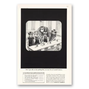 1966 Florence Eiseman Print Ad | Spelling Bee Candid Camera