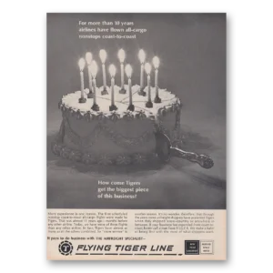 1966 Flying Tiger Line Print Ad | 10 Years