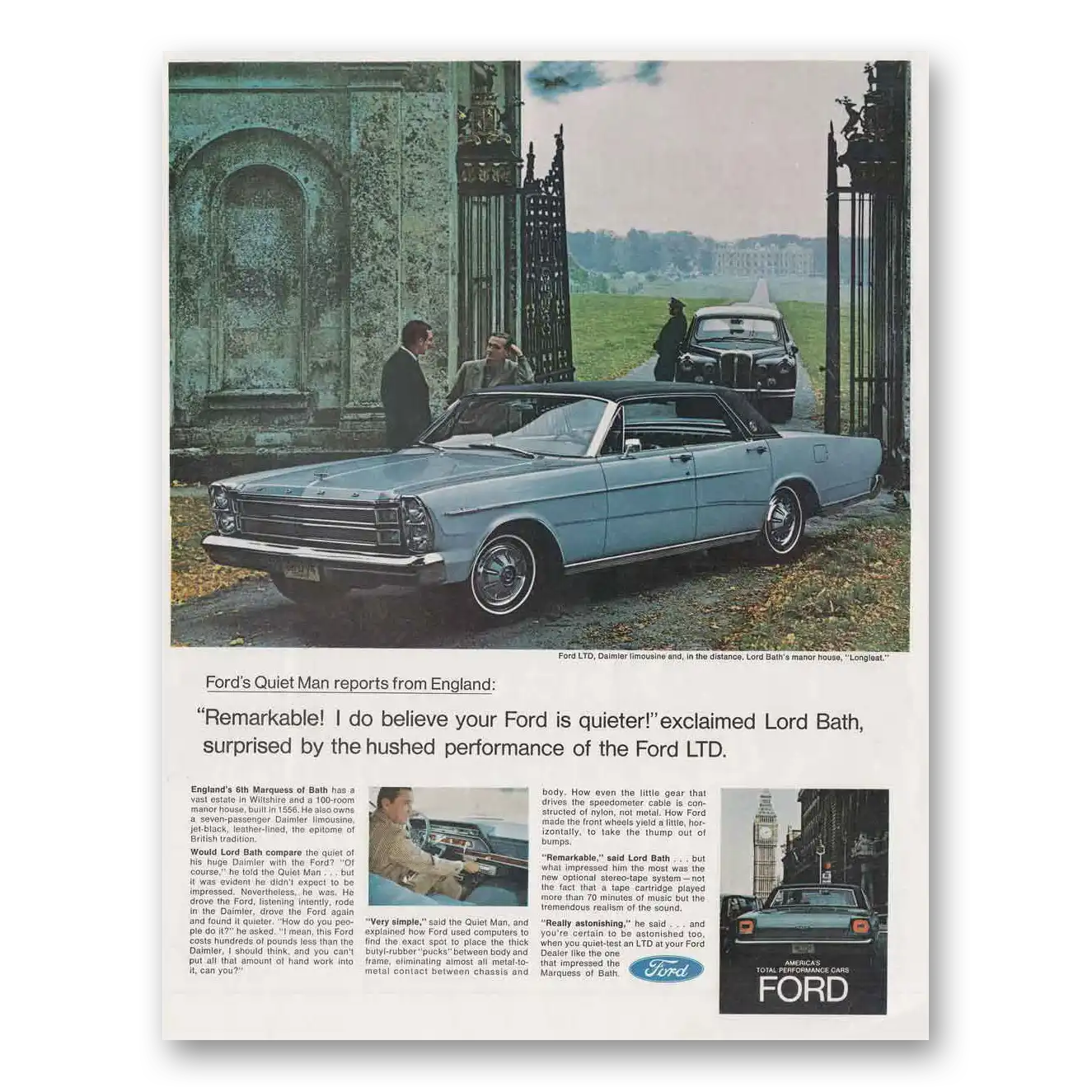 1966 Ford LTD Print Ad | Damier Limo