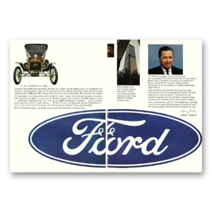 1966 Ford Motor Company Print Ad | All Started In