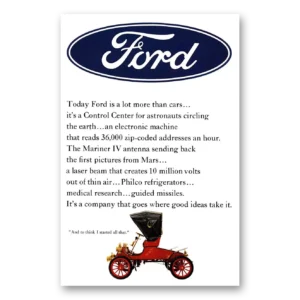 1966 Ford Motor Company Print Ad | Astronauts