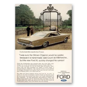 1966 Ford XL Print Ad | Count De Villefranche