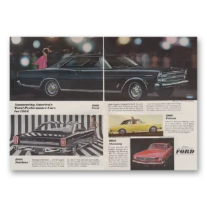 1966 Ford Print Ad | Total Performance