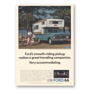 1966 Ford Pickup Print Ad | Smooth Riding