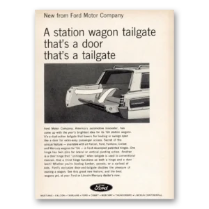 1966 Ford Wagons Print Ad | Tailgate Door