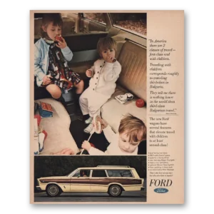 1966 Ford Wagons Print Ad | 2 Classes
