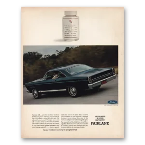 1966 Ford Fairlane Print Ad | First Sign Depression