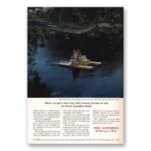 1966 Fort Lauderdale Florida Print Ad | Far Away