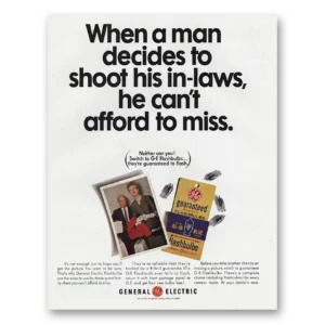 1966 General Electric Flashbulbs Print Ad | Man Decides