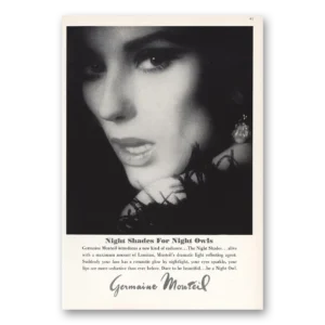1966 Germaine Monteil Print Ad | Night Shades For Night Owls