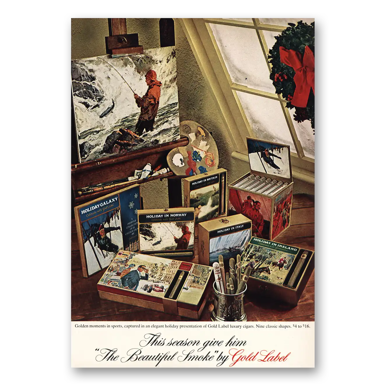1966 Gold Label Cigars Print Ad | The Beautiful Smoke