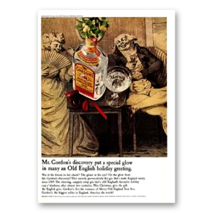 1966 Gordons Gin Print Ad | English Holiday