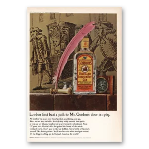 1966 Gordons Gin Print Ad | London First Beat