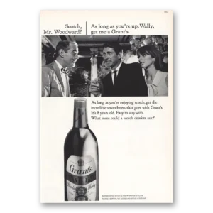 1966 Grants Scotch Whisky Print Ad | Mr Woodward