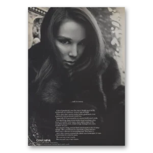 1966 Great Lakes Mink Print Ad | Its Warm