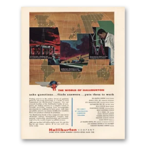 1966 Halliburton Print Ad | Asks Questions