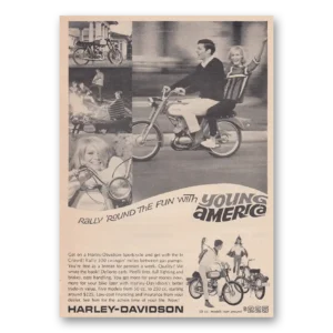 1966 Harley Davidson Print Ad | Young America