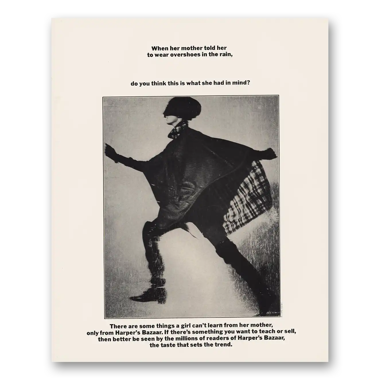 1966 Harpers Bazaar Print Ad | Mother Told Her