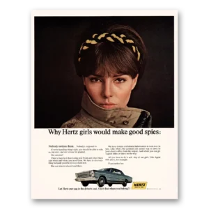 1966 Hertz Rent a Car Print Ad | Hertz Girls