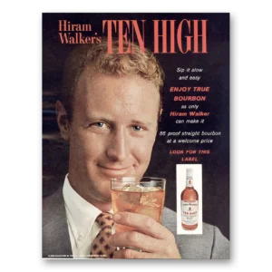 1966 Hiram Walker Print Ad | Slow Easy