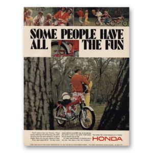 1966 Honda Motorcycle Print Ad | Some People