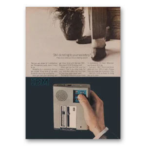 1966 IBM Executary Dictating Unit Print Ad | Still Dictating