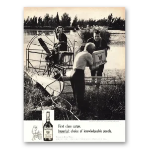 1966 Imperial Whiskey Print Ad | First Class Cargo
