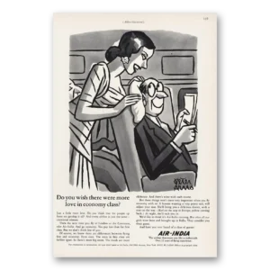 1966 Air India Print Ad | More Love In Economy Class