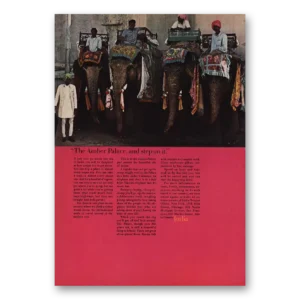 1966 India Print Ad | The Amber Palace