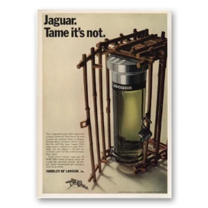 1966 Jaguar Cologne Print Ad | Tame