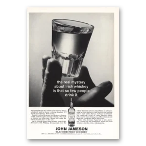 1966 John Jameson Irish Whiskey Print Ad | Real Mystery